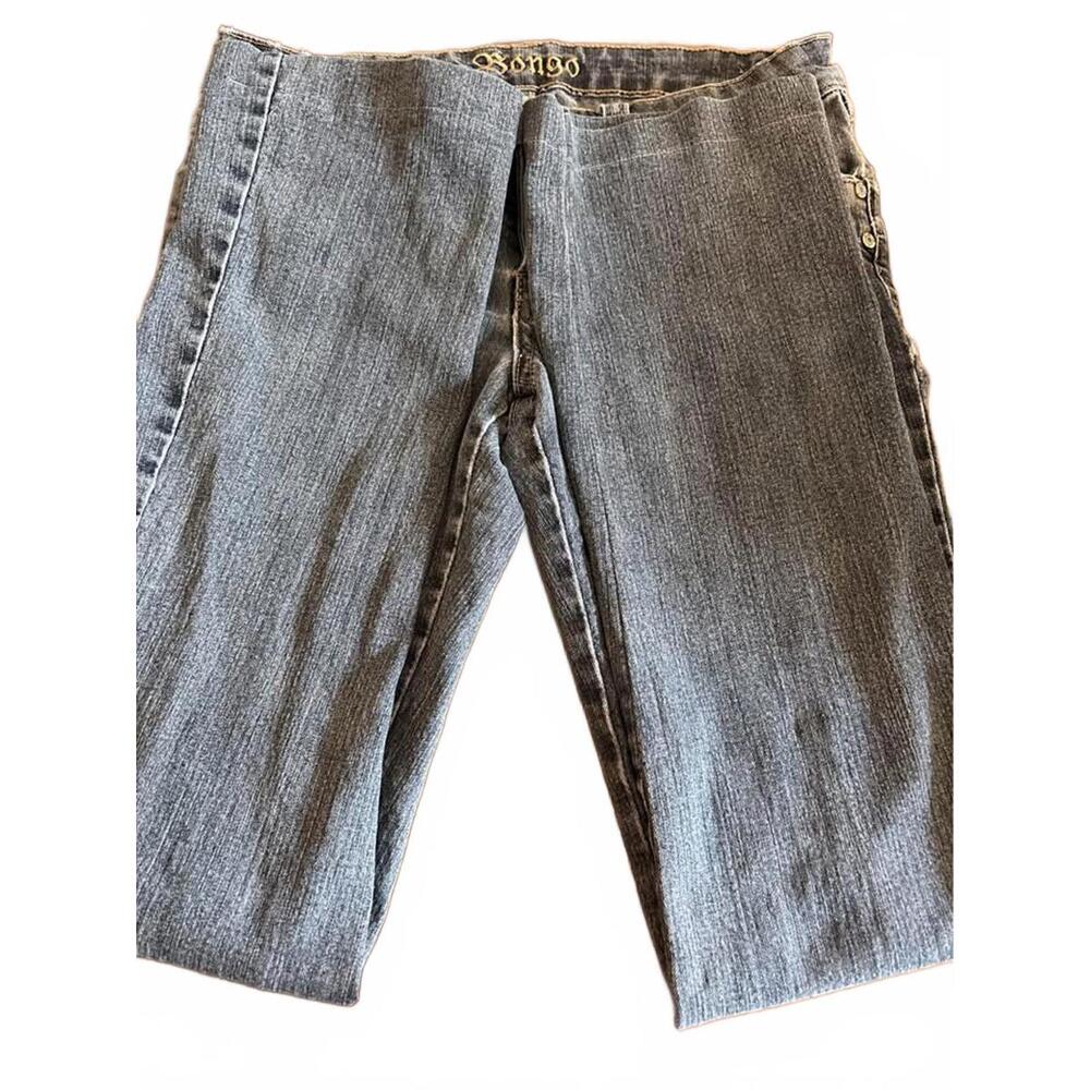 vintage y2k bongo low-rise light wash straight leg jeans β size 3 - Picture 2 of 4